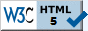 W3C valid HTML 5