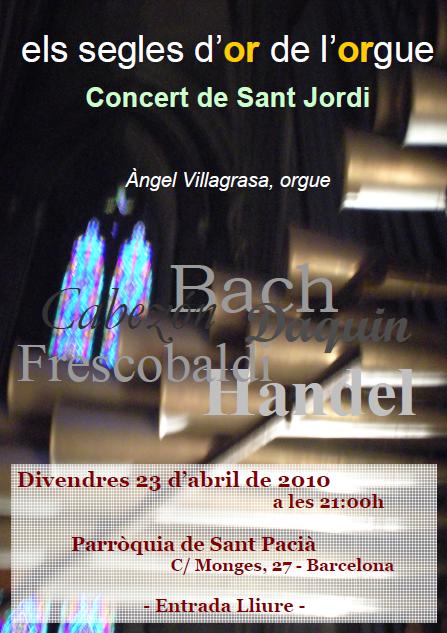 Concert d'orgue del 23/04/2010 Concert d'orgue del 23/04/2010