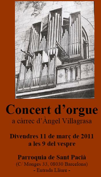 Concert d'orgue del 11/03/2011