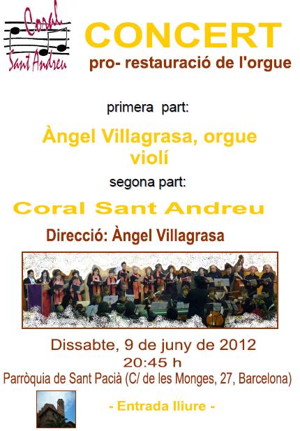 Concert d'orgue del 09/06/2012